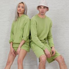 на кулиске Ровный цвет Повседневный Свитшоты Shein