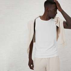 Мужская вязаная майка в рубчик Shein