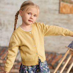 Блестящий кардиган для девочек Shein