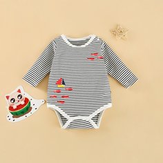 на пуговицах Мультяшный принт Боди для малышей Shein