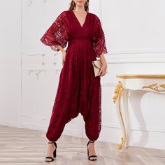 на молнии Одноцветный Очаровательный Комбинезоны Shein
