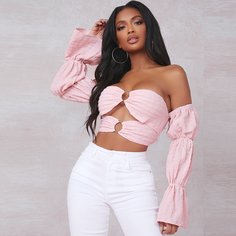 Топ с открытыми плечами Shein