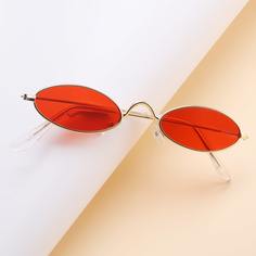 Солнцезащитные очки в металлической овальной оправе Shein