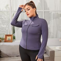 Спортивная куртка размера плюс Shein