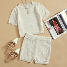 Вязаный топ и шорты Shein