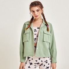 Пальто с карманом Shein