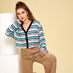 Футболка в полоску Shein