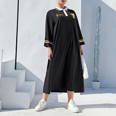 Пуговица Животный Повседневный Платья размер плюс Shein