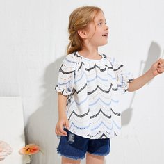 Топ в полоску для девочек Shein