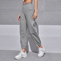 Короткие спортивные брюки с текстовым принтом Shein
