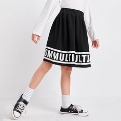буква Спортивный Юбки для девочек Shein