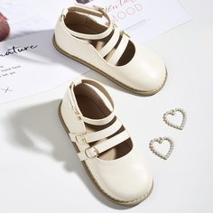 Балетки с пряжкой для девочек Shein