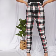 Леггинсы в клетку для беременных Shein