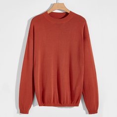 Мужской однотонный свитер Shein