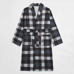 с карманами Клетка Повседневный Мужская домашняя одежда Shein