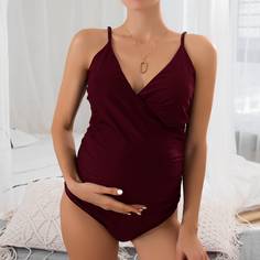 Слитный купальник для беременных Shein