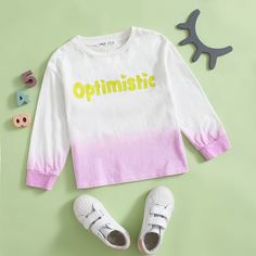 буква Повседневный Футболки для маленьких девочек Shein