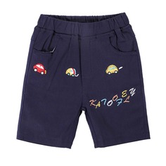 Карман буква Повседневный Шорты для мальчиков Shein