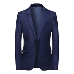 Мужской пиджак с геометрическим принтом Shein