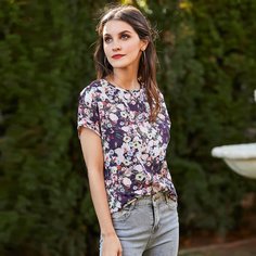 Жемчужина Цветочный Бохо Блузы Shein