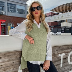 Асимметричный трикотажный жилет Shein