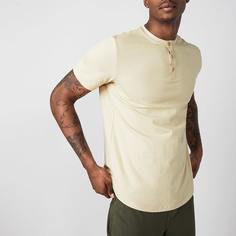 Мужская футболка на пуговицах Shein