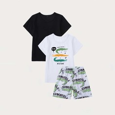 Мультяшный принт милый Домашняя одежда для мальчиков Shein