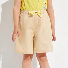 Карман Клетка Повседневный Шорты для девочек Shein