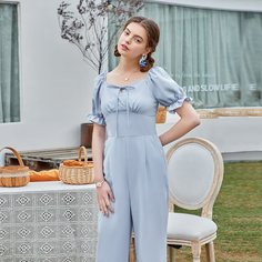 с карманами Одноцветный Элегантный Комбинезоны Shein