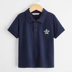 Футболка с заплатой для девочек Shein