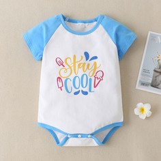 Боди с текстовым принтом для девочек Shein