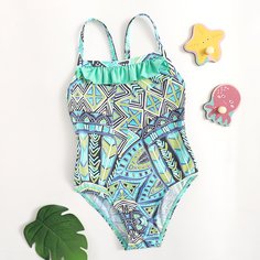 Слитный купальник для девочек Shein