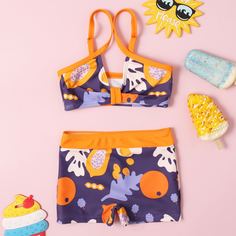 Фрукты и овощи милый купальник для малышей Shein