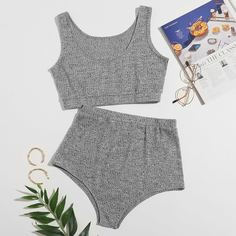 Кроп-топ и шорты Shein