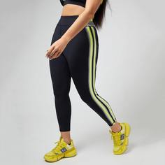 Спортивные леггинсы размера плюс с полосками Shein