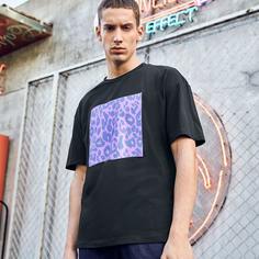 Мужская футболка с леопардовым принтом Shein