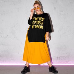 Лозунг Повседневный Платья размер плюс Shein