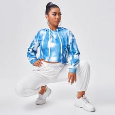 на кулиске тай дай Спортивные топы размера плюс Shein
