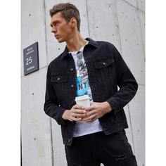 Мужские джинсовая куртка на пуговицах Shein