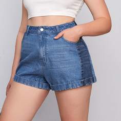 Джинсовые шорты размера плюс Shein