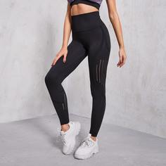 Спортивные леггинсы с высокой эластичной резинкой Shein