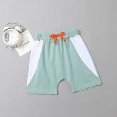 узел Контрастный Повседневный Шорты для мальчиков Shein