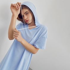 на кулиске Одноцветный Повседневный Домашнее платье Shein