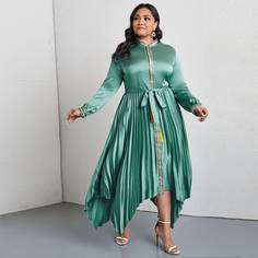 Контрастные блестки Элегантный Платья размер плюс Shein