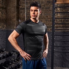 Мужская спортивная футболка с рукавом реглан Shein