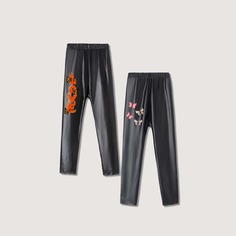 Животный Повседневный Леггинсы для девочек Shein