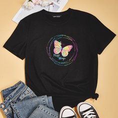Животный Повседневный Футболки Shein