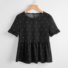 Блузка в горошек Shein
