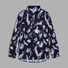 Пуговица Принт Отпуск Мужские рубашки Shein