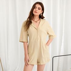Оригинальный комбинезон с карманом Shein
